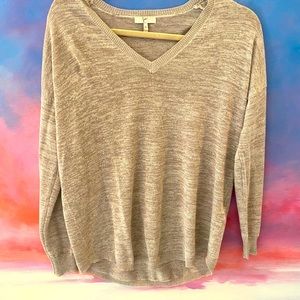 Joie sparkle V neck thin sweater XS